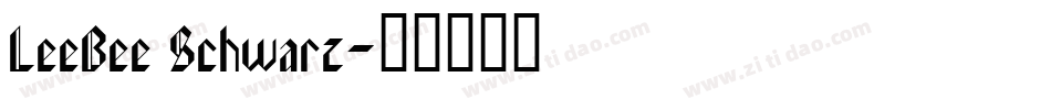 LeeBee Schwarz字体转换
